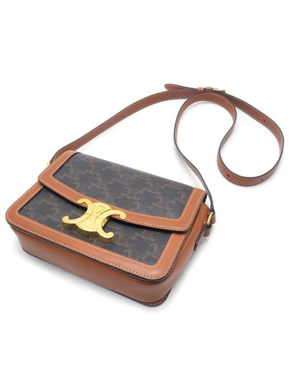 Celine Teen Triomphe Shoulder Bag with - Picture 2 of 10